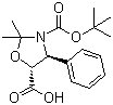 (4S,5R)-2,2-二甲基-4-苯基-3-叔丁氧基羰基-3,5-氧氮雜環戊烷甲酸, CAS #: 143527-70-2